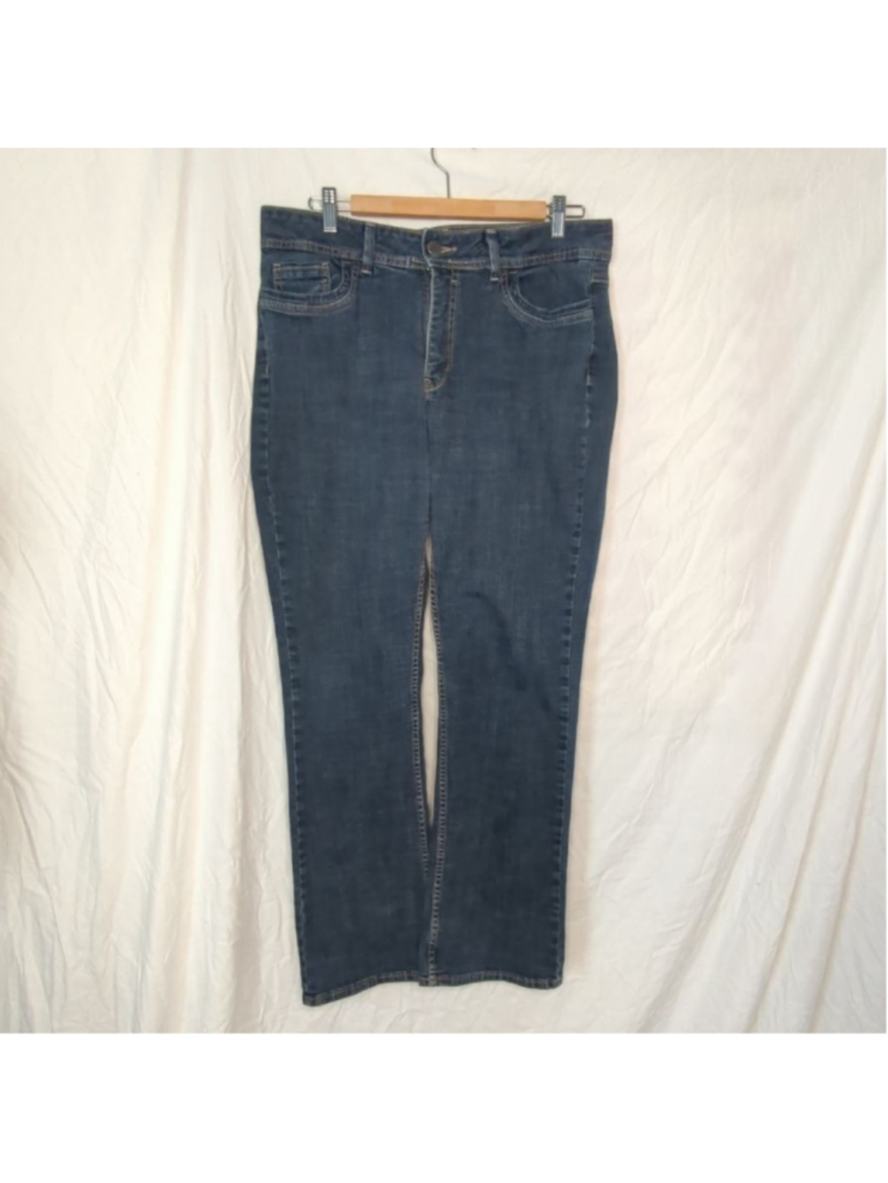 Riders by Lee Y2K Mid-Rise Bootcut Jeans Sz 32/29 — Dark Wash, Slight Stretch
